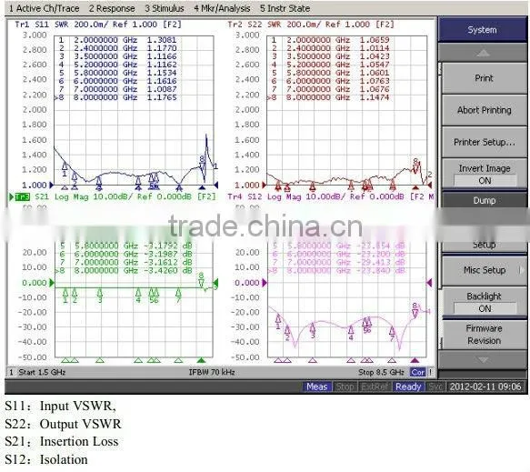 2-8GHz 10W SMA Micro-strip RF 2-way power splitter