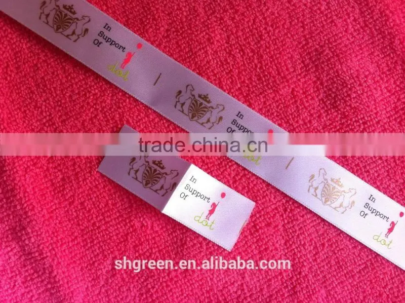 Mitre fold surcoat neckline printing label