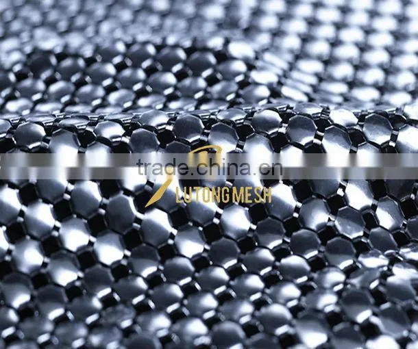 Metal sequin fabric for room divider
