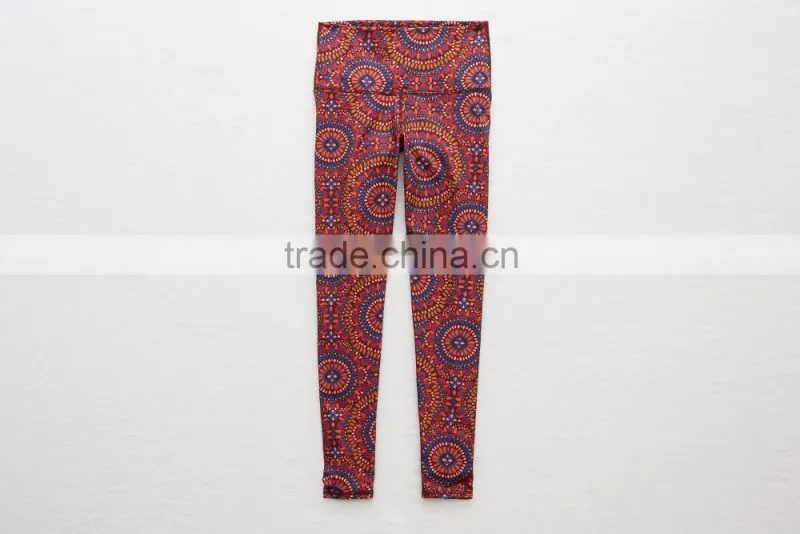 Wholesale custom 2016 latest design compression tights yoga pant for girl running yoga pants for women