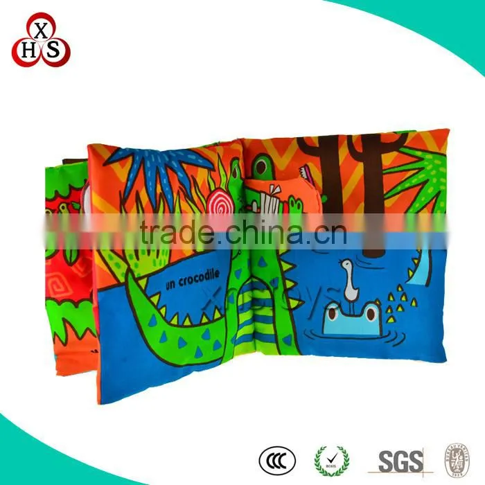 Factory baby educational soft toy cloth book