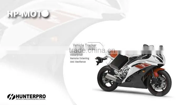 Motorcycle GPS Tracker with low battery use, parking geofence, remote listening, GSM (SMS)/ GPRS,3G,4G (Internet) - HPMOTO