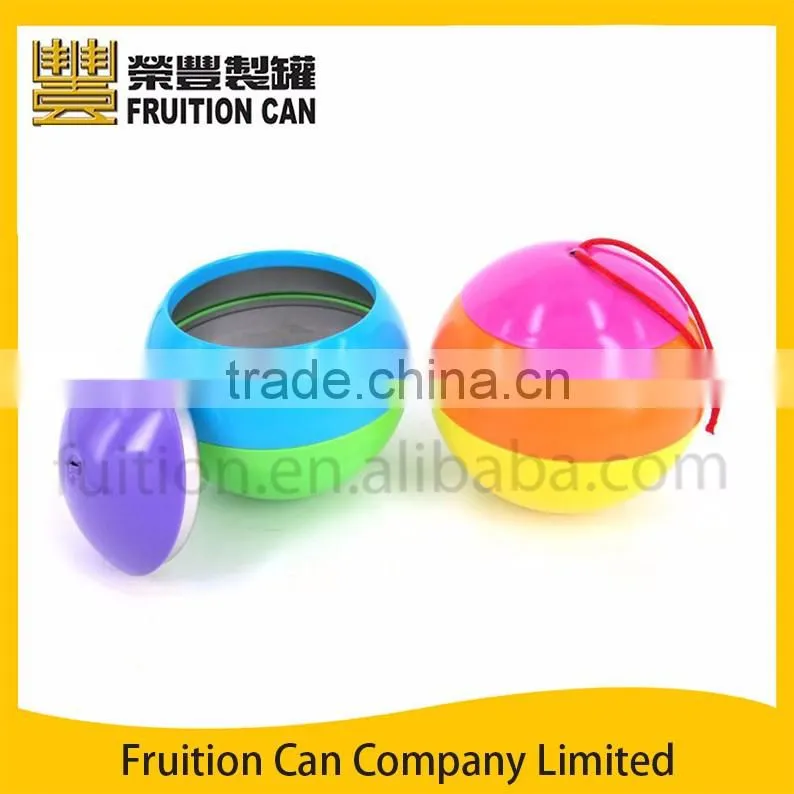 Christmas Round Ornament Ball Bell Packing Tin