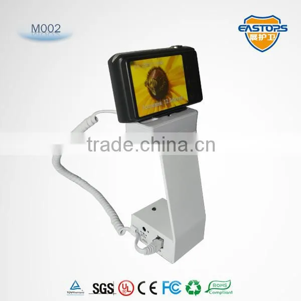 Security retail solution for digital camera display stand security