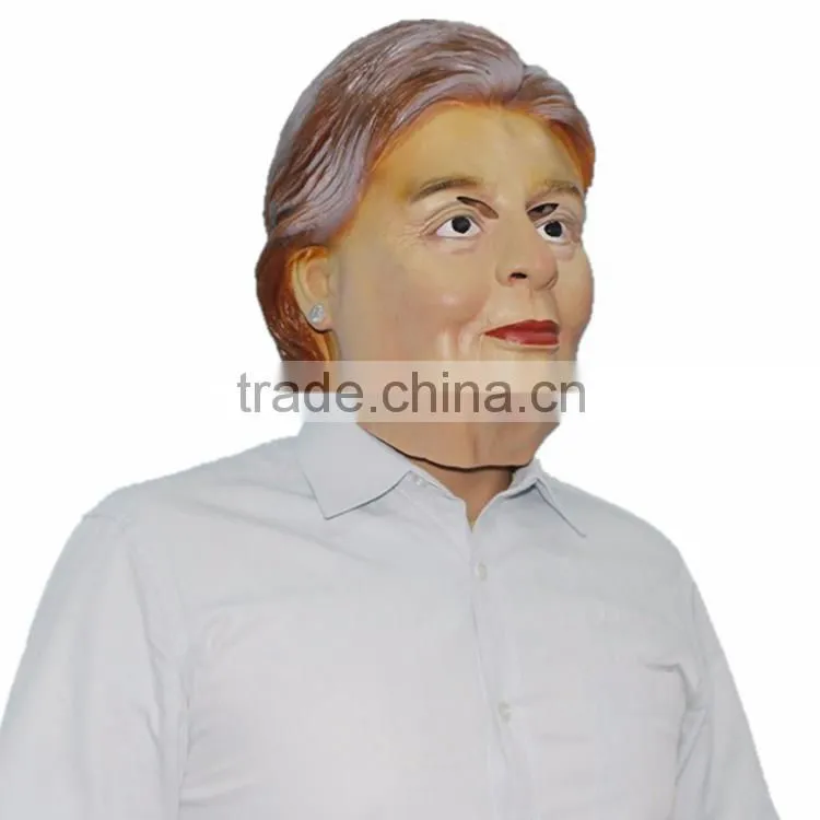 2016 new most popular realistic human face Hillary Clinton Celebrity mask