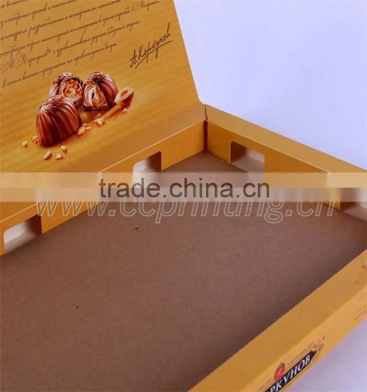 Cheap Chocolate box packaging with paper divider