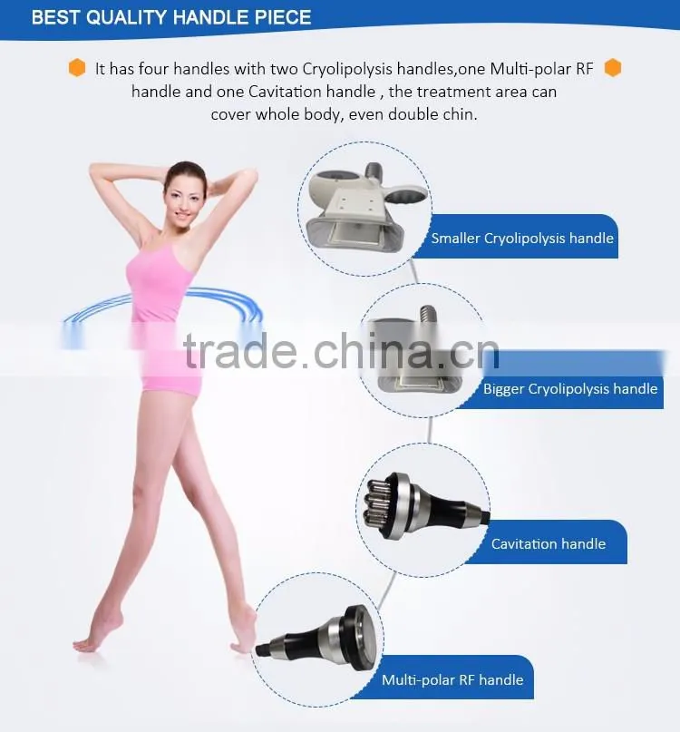 Latest cryo + cavitation + RF technologies water cooling system comfortable body slimming shaper
