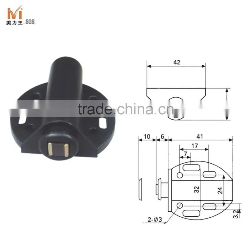 Kitchen Cupboard Door Plastic Magnetic Door Catch