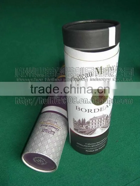 Recyclable organic coffee herbal tea round paper tube packaging can