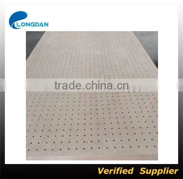 Perforated calcium silicate board