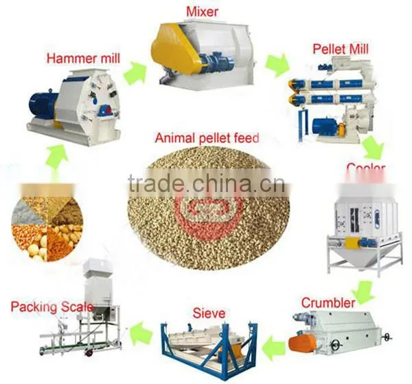 Whole poultry feed production line with low price