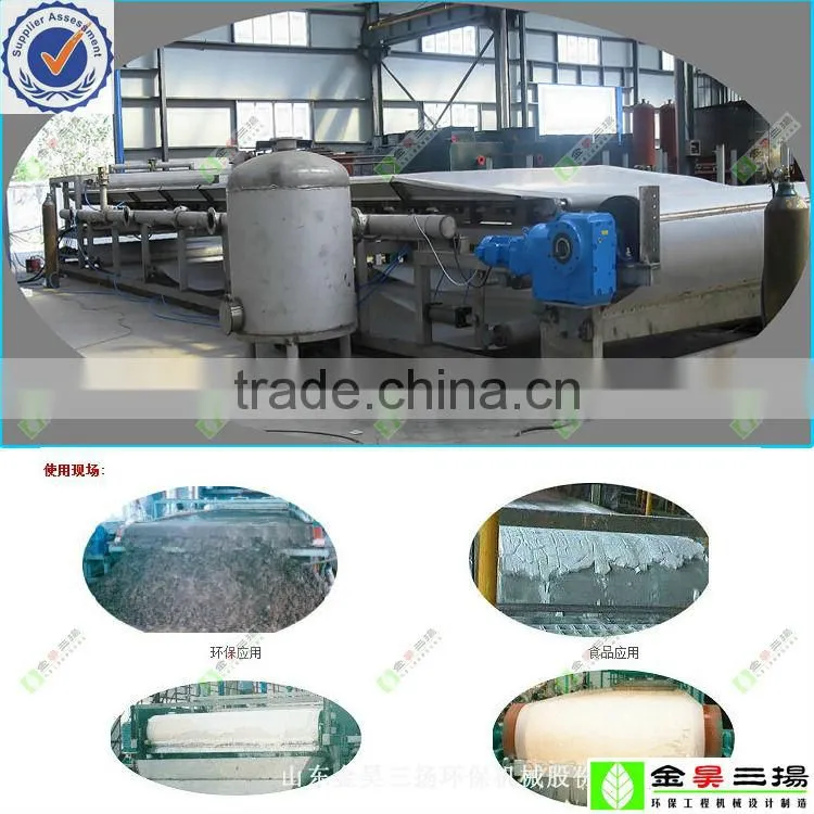well slurry vacuum belt filter press