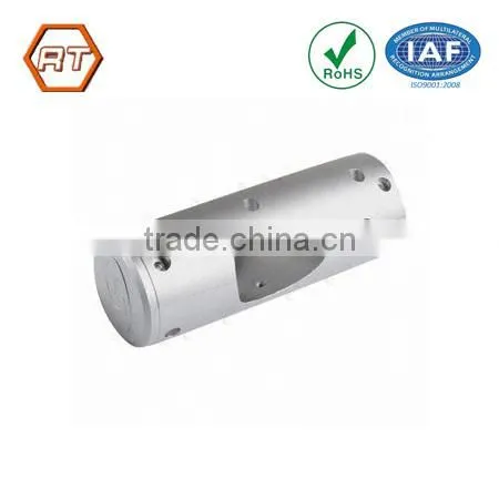 anodized silver aluminum cnc turning lathes parts
