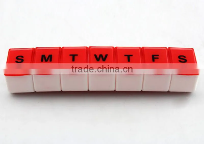 new poplar 7 day pill box with high quality, various color ,custom logo,OEM orders are welcome