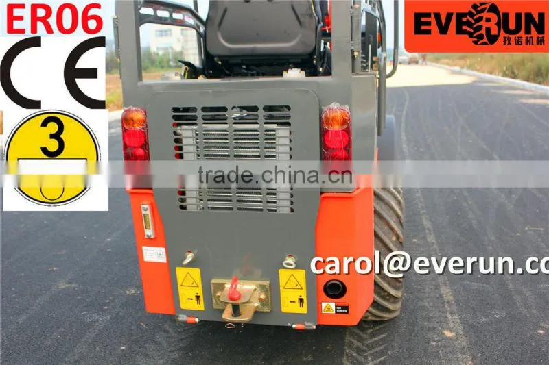 Everun ER06 agricultural Maschine front end Hydrostatisch Mini Radlader/Farm Hoflader mit CE/Euro 3