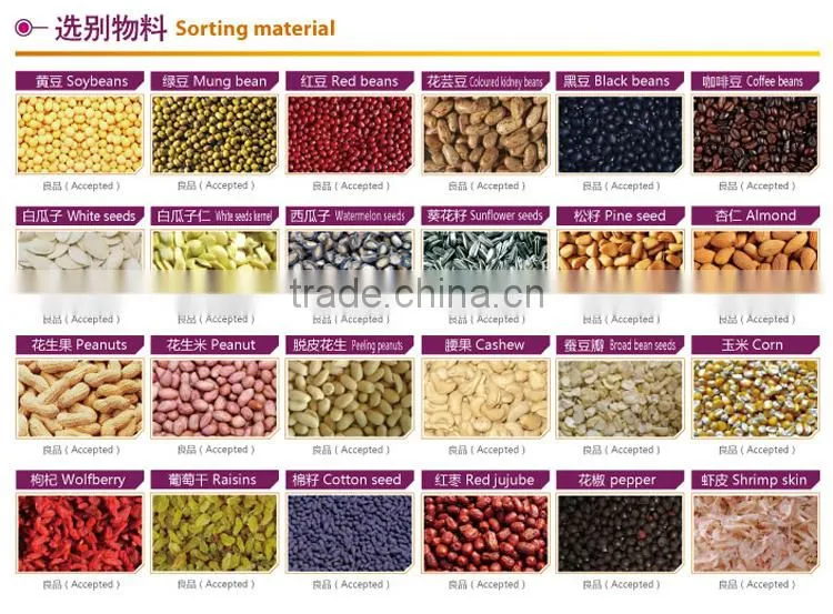 quinoa seeds sorting machine color sorter machine