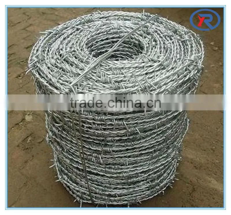 China factory cheap barb wire fence.galvanized barbed wire fencing