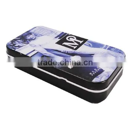 chocolate candy square cookie tin box
