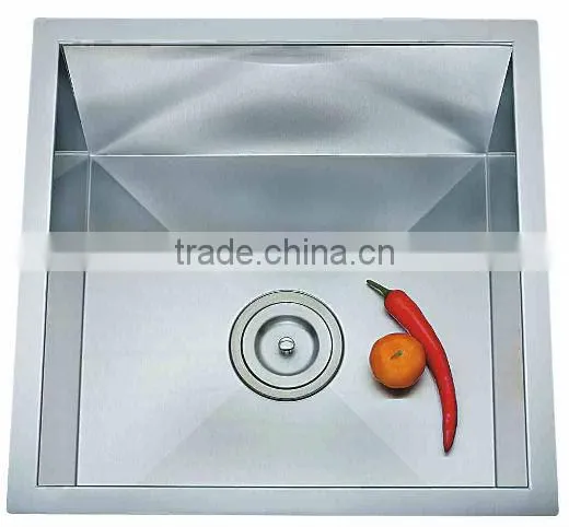 Stainless Steel Handmade single bowl kitchen sink 6648