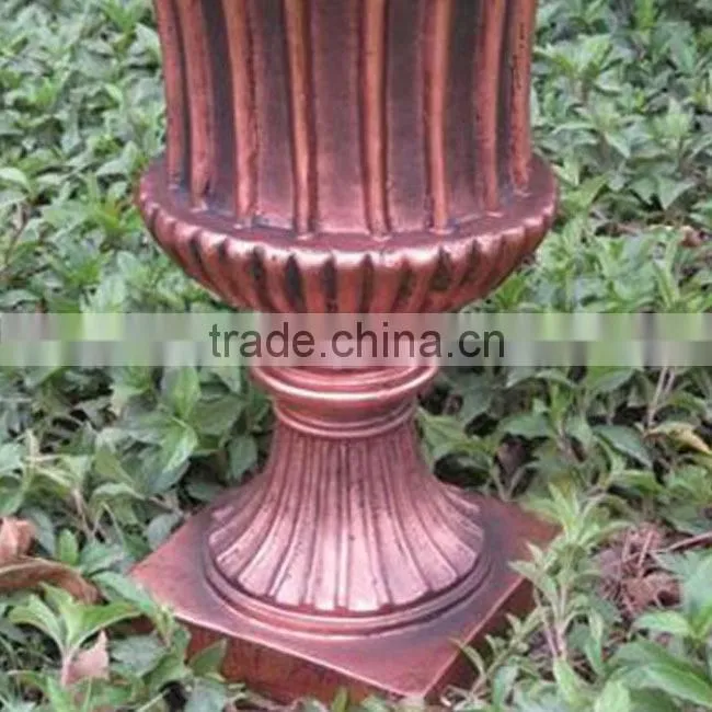 Classical Polyresin Bronze Outdoor Pots Flower Planter