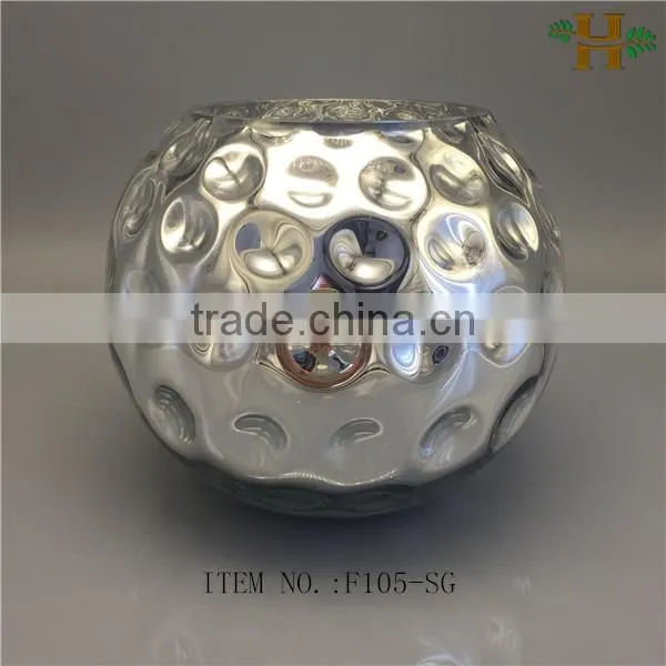 factory price round glass flower vase