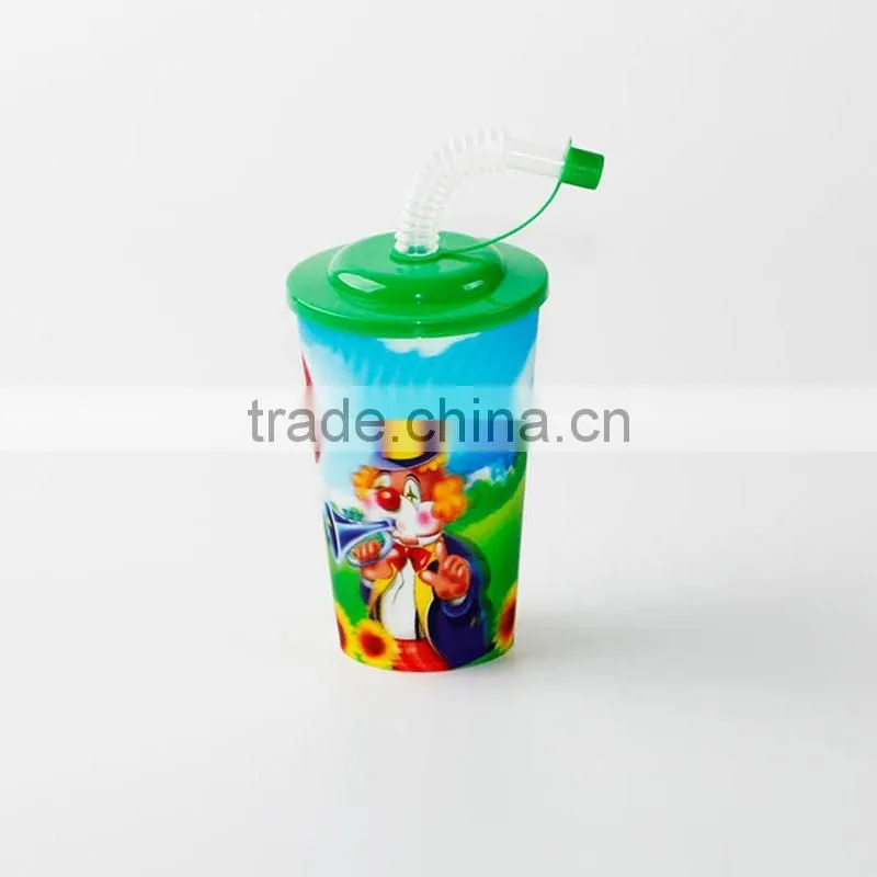 350ML Plastic 3D Kids drinking cup