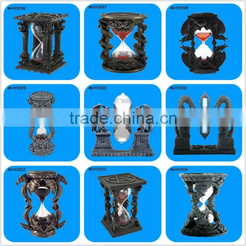 Fighting dragon statue wholesale resin Hourglass Sandtimer
