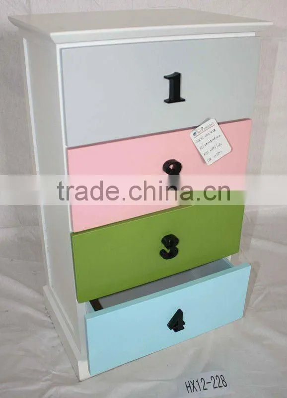 Countryside style nightstand table