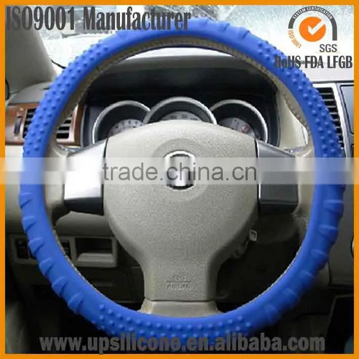 wholesale pink rubber silicone steering wheel cover
