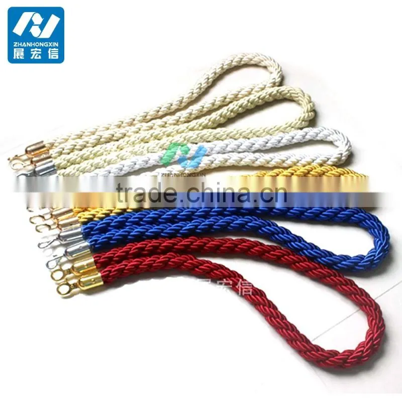 Portable Crowd Control Barrier Rope Queue Twisted Rope Barrier