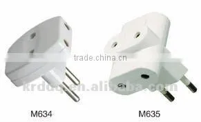 multi electric 2 round pin plug and sockets M644