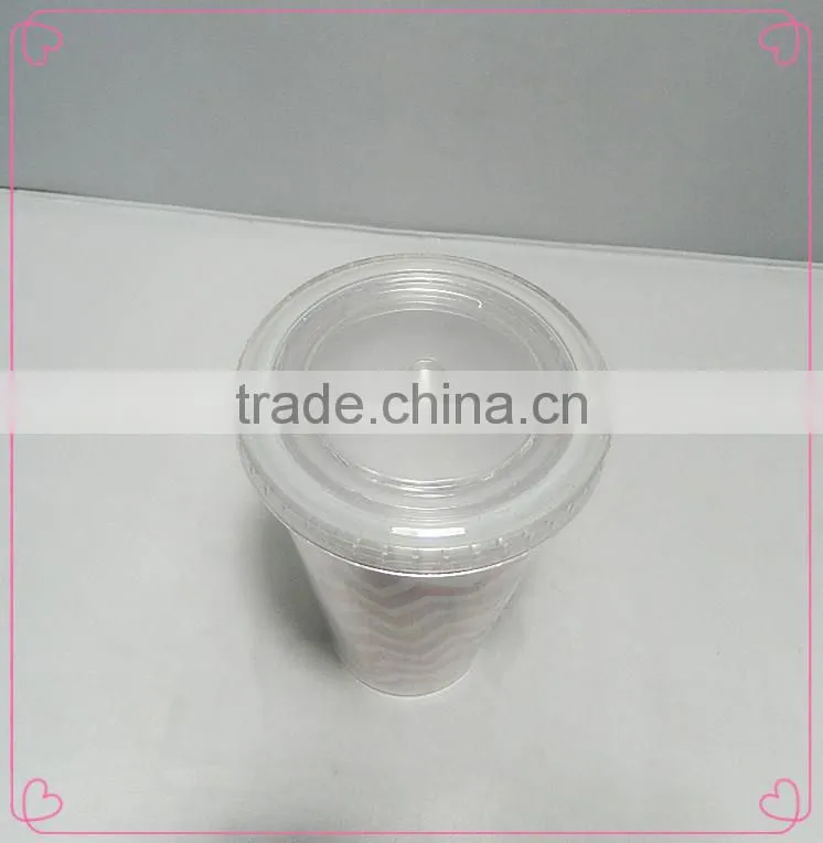 Eco-friendly plastic temperature color change cups with sucker