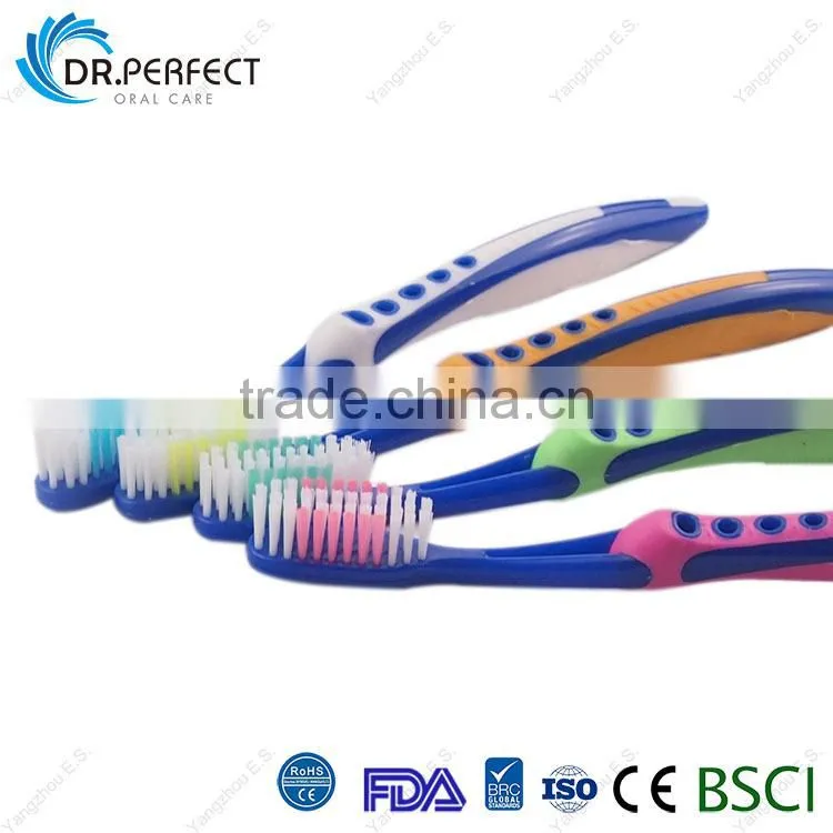 Adult Toothbrush Soft Rubber Handle Oral Care Toothbrush