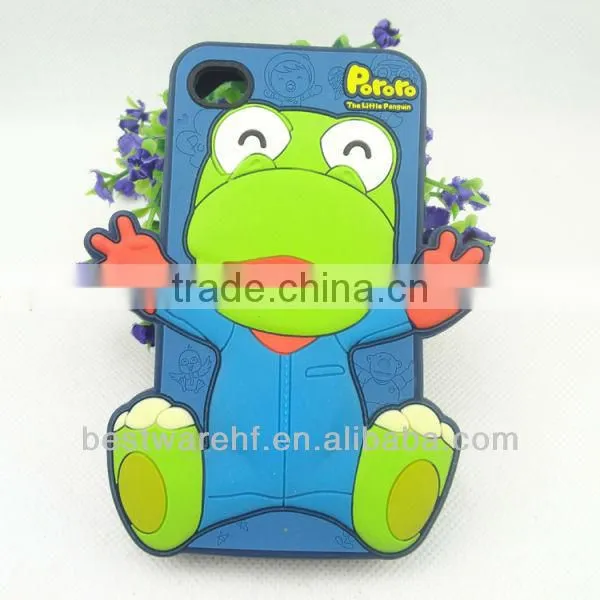 Funny carton shape colorful silicone mobile cellphone case for apple iphone