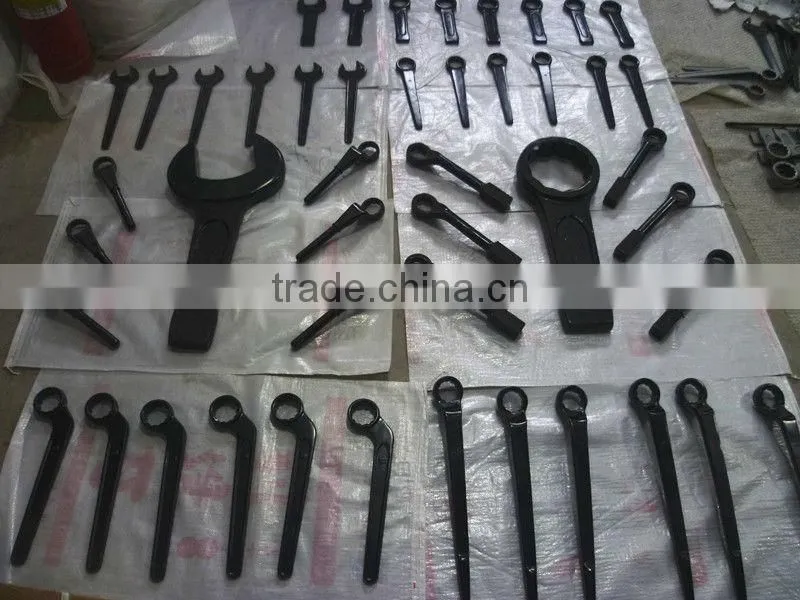 High Quality Special 45#steel wrench striking bent box wrench
