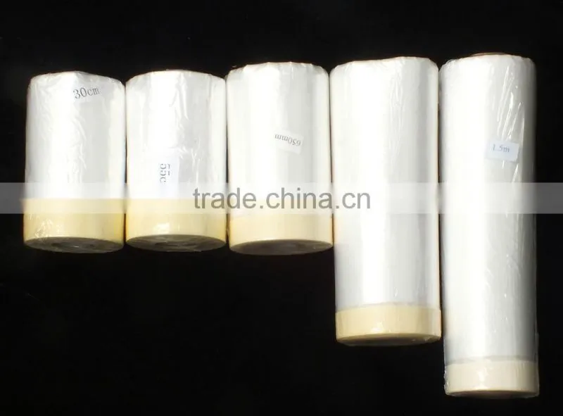 HDPE pretaped masking film for painting