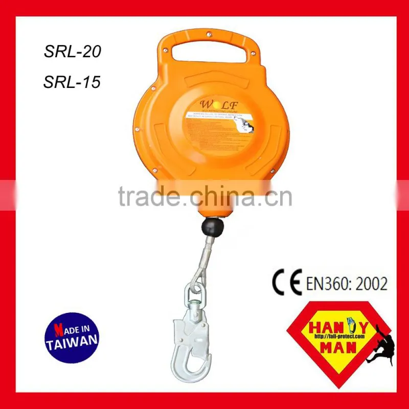 SRL-15 15m 12 kN Certified with SGS certification Cable Self Retracting Lifeline