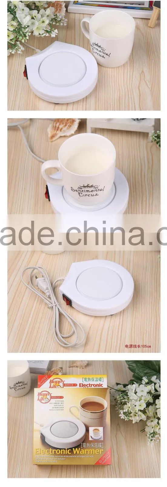 hot Electric USB Tea Coffee Mug Heat Warmer Heater Drinks Beverage Cup warmer