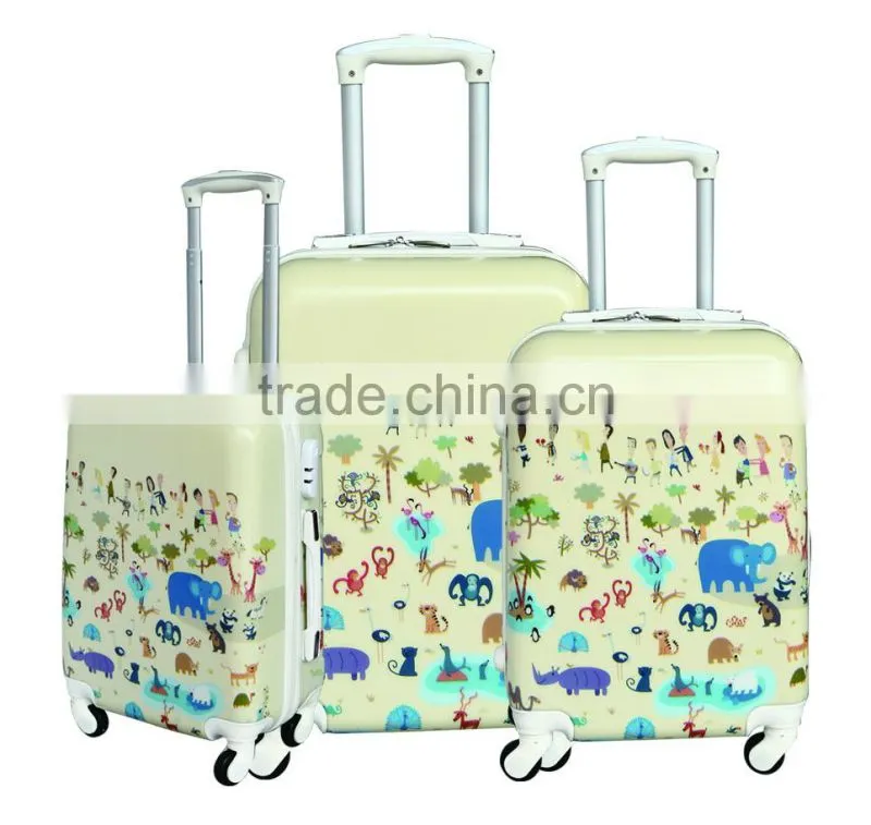 2015 fashion lady pc luggage set