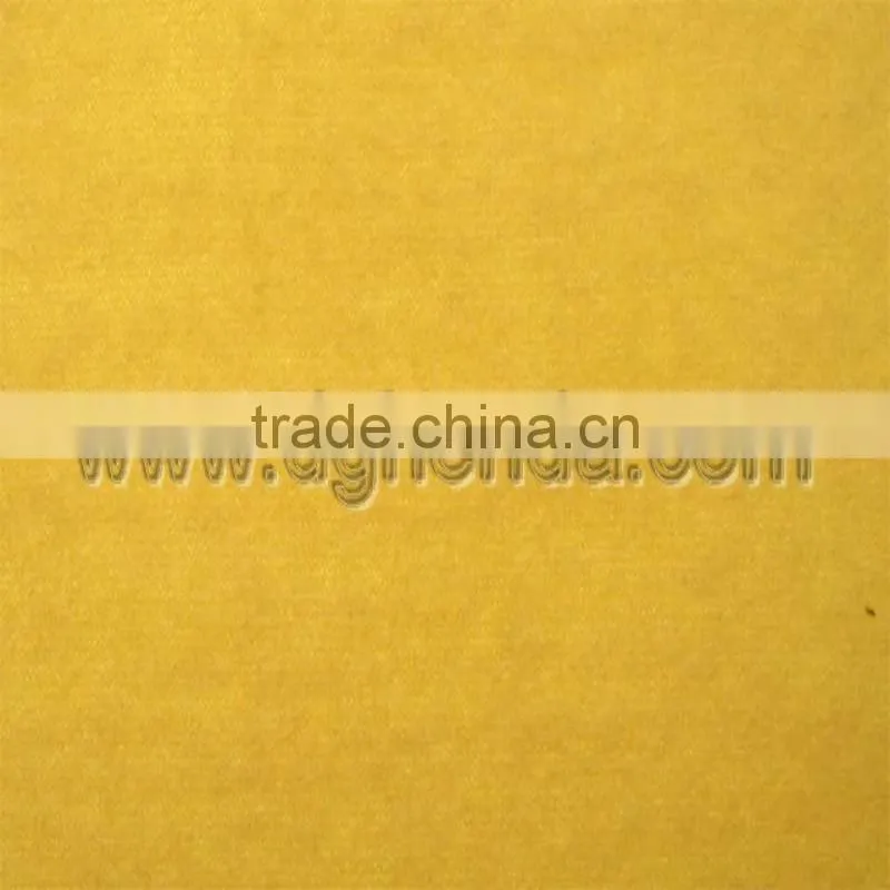 yellow double-sided velvet fabric
