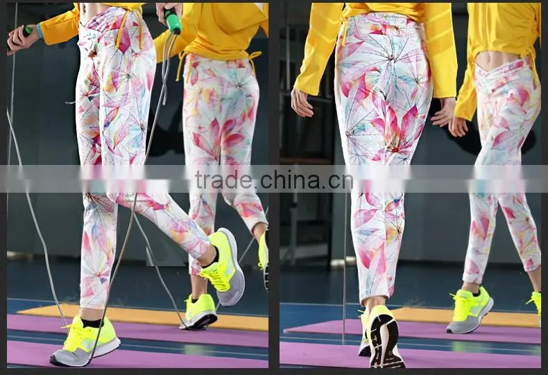 womens leggings fitness colorful antibacterial soft elastic waistband yoga pants