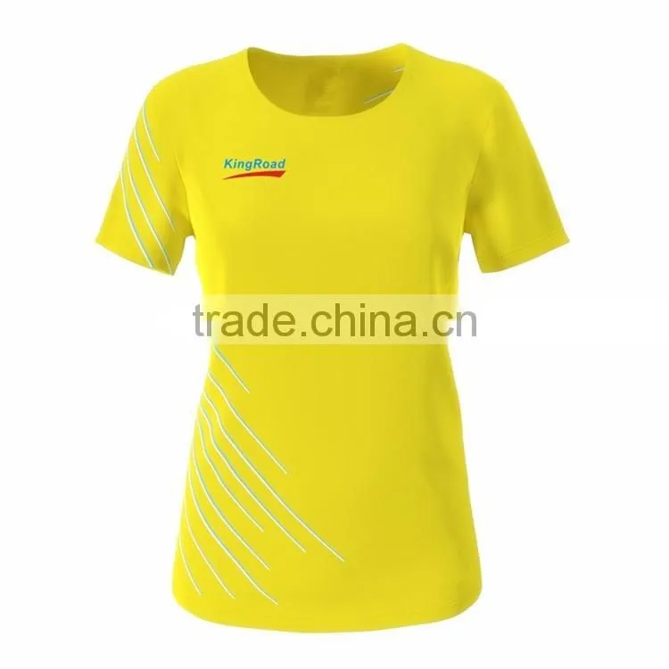 Make your own design Wholesale dry fit sublimation sport running shirt