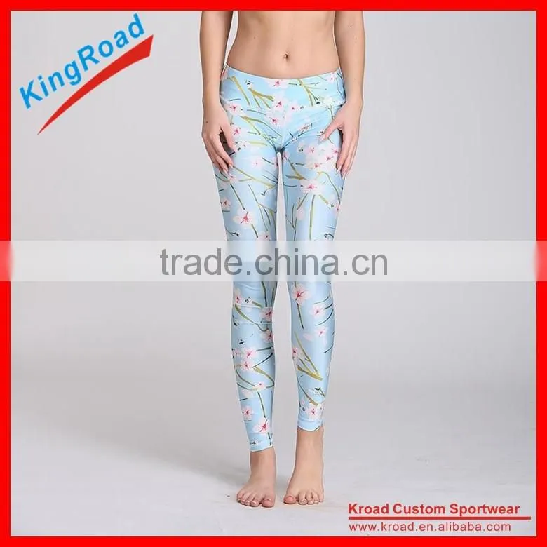 Wholesale fitness clothing women compression pants running wholesale yoga pants