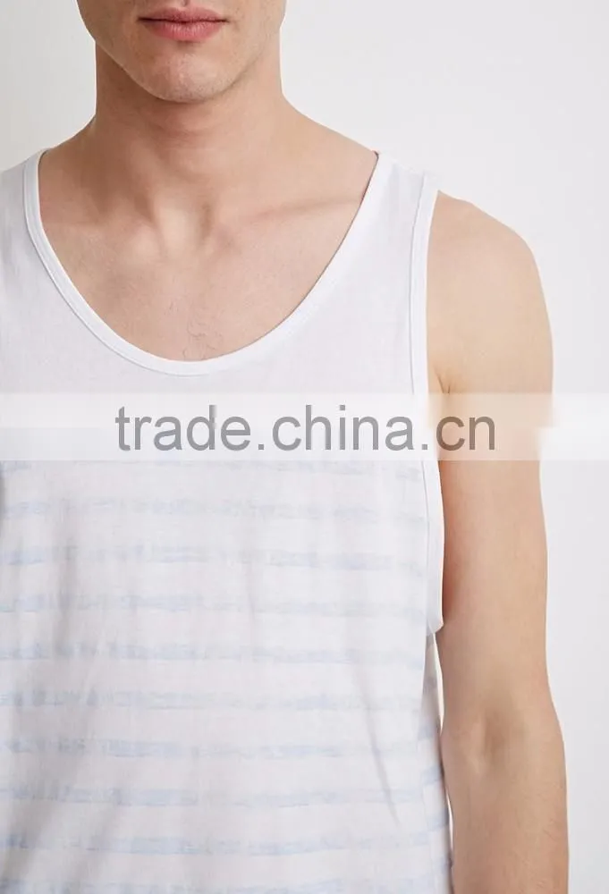 Wholesale printed two-tone tank top