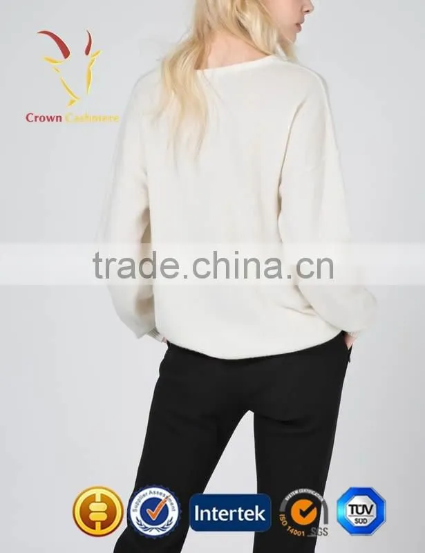 New Products 100% Cashmre Women Knitted Sweaters Pullover