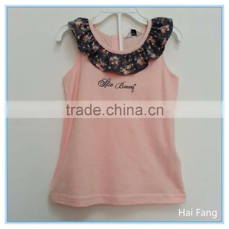 Children Girls Cute Vest, Girls Fashion Summer Hot Vests Tops, Knitted Fabric Underwear Set
