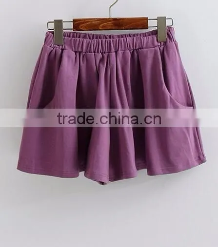 EY0611P Women High Waist Fashion Casual Shorts 2017