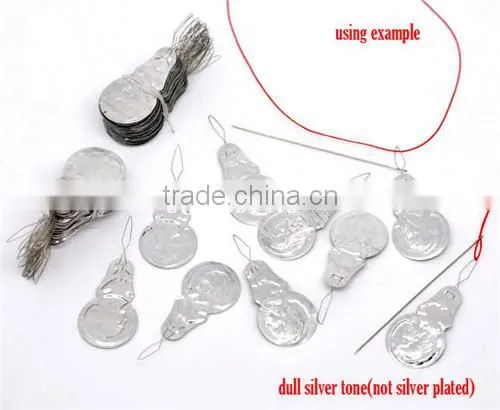 Best Selling Silver Tone Pattern Carved Bow Wire Sewing Machine Needle Threaders