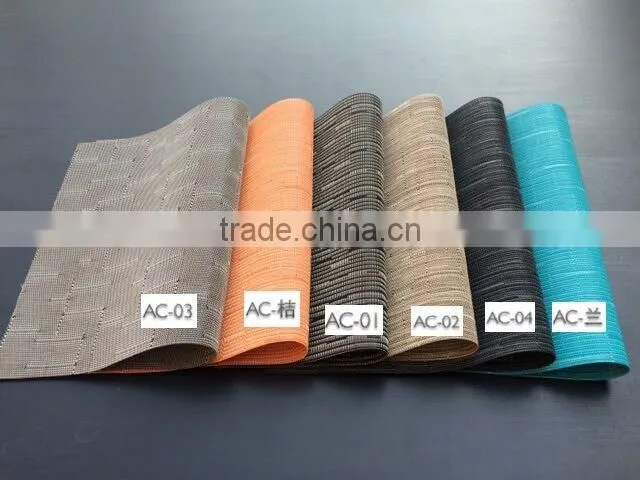 Non-slip PVC Heat Insulation Stain-resistant Woven Mesh Restaurant Placemats