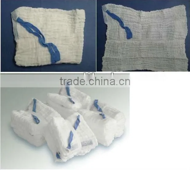 Super-absorbent surgical lap sponges with CE,ISO,FDA